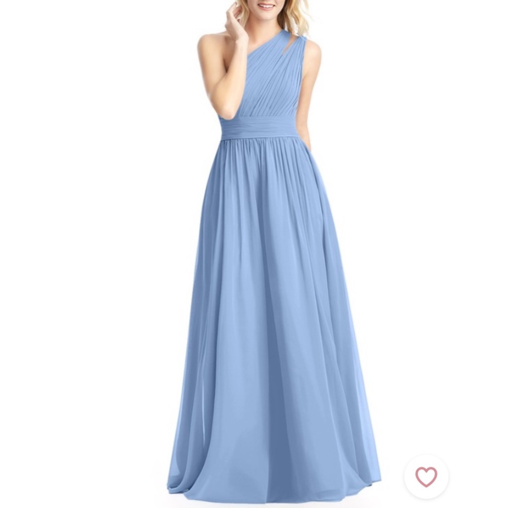 Azazie Molly Steel Blue bridesmaid / prom dress